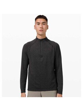 Lululemon Metal Vent Tech 1/2 Zip 2.0 Long Sleeve Pullover XL Coal Black Gray